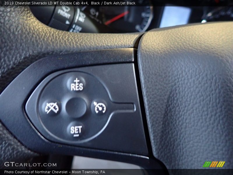 Black / Dark Ash/Jet Black 2019 Chevrolet Silverado LD WT Double Cab 4x4