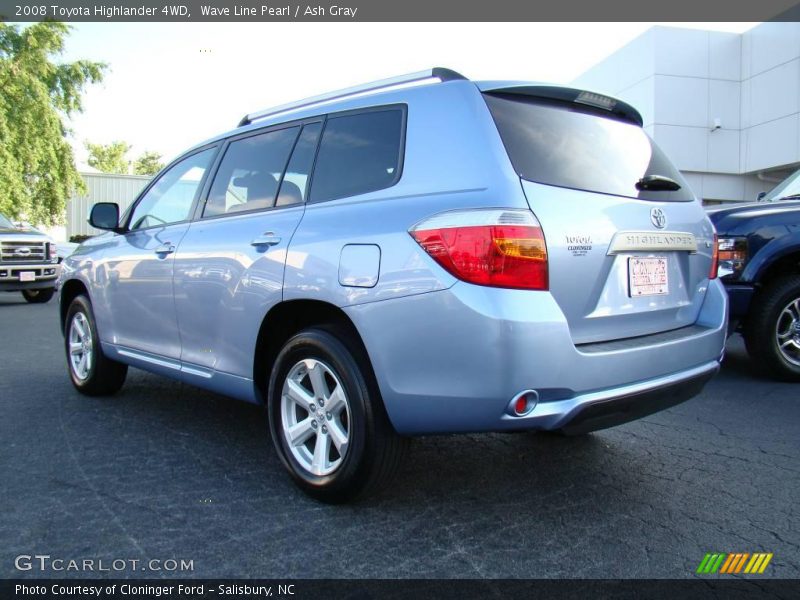 Wave Line Pearl / Ash Gray 2008 Toyota Highlander 4WD