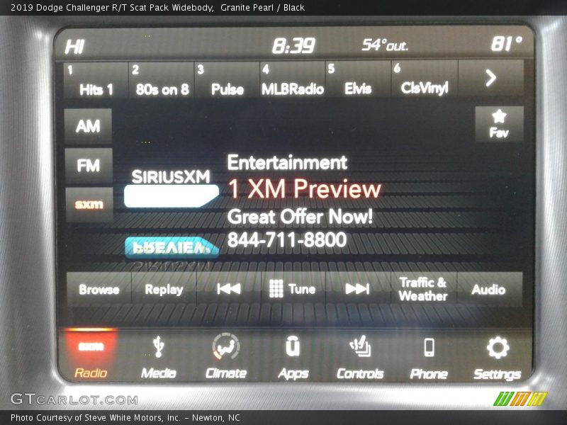 Granite Pearl / Black 2019 Dodge Challenger R/T Scat Pack Widebody