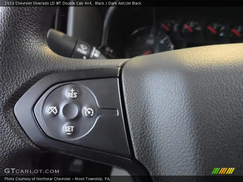 Black / Dark Ash/Jet Black 2019 Chevrolet Silverado LD WT Double Cab 4x4