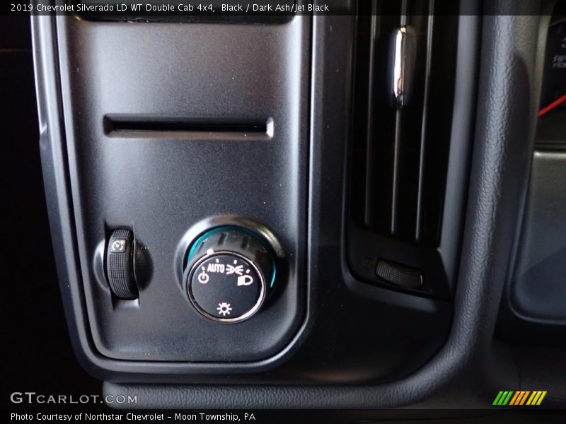 Black / Dark Ash/Jet Black 2019 Chevrolet Silverado LD WT Double Cab 4x4