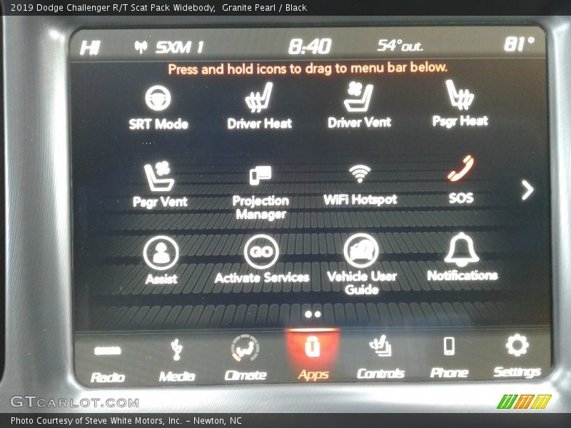 Granite Pearl / Black 2019 Dodge Challenger R/T Scat Pack Widebody