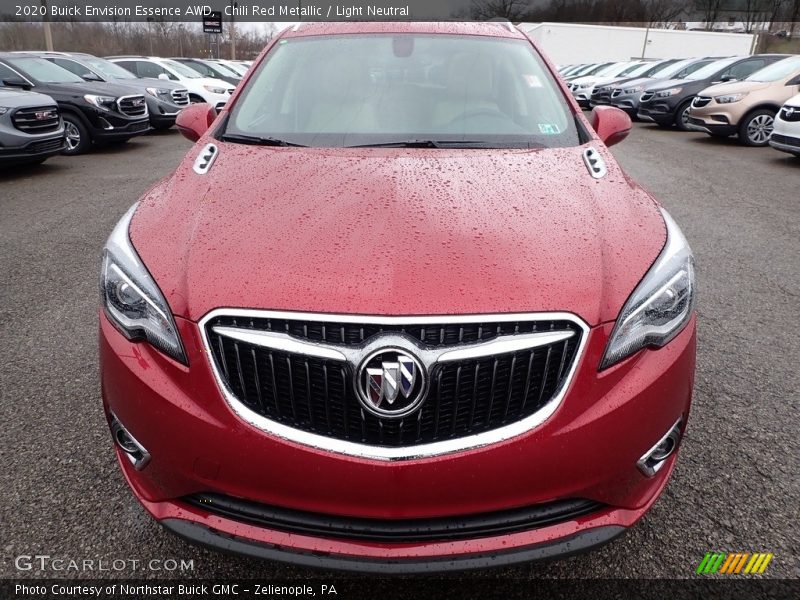 Chili Red Metallic / Light Neutral 2020 Buick Envision Essence AWD