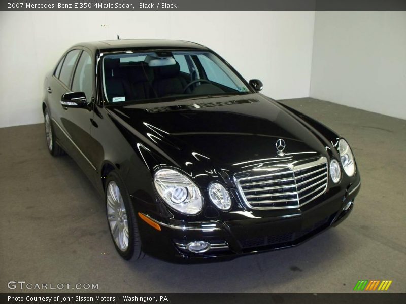Black / Black 2007 Mercedes-Benz E 350 4Matic Sedan