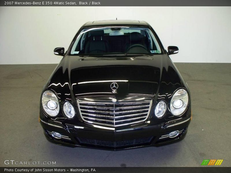 Black / Black 2007 Mercedes-Benz E 350 4Matic Sedan