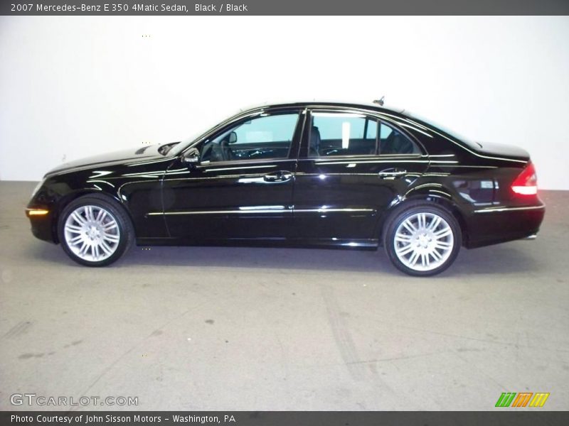 Black / Black 2007 Mercedes-Benz E 350 4Matic Sedan