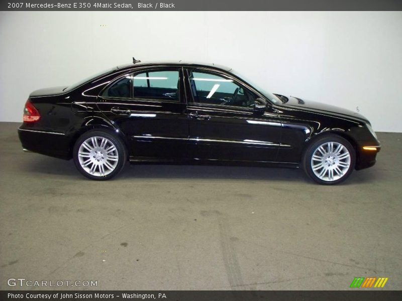 Black / Black 2007 Mercedes-Benz E 350 4Matic Sedan