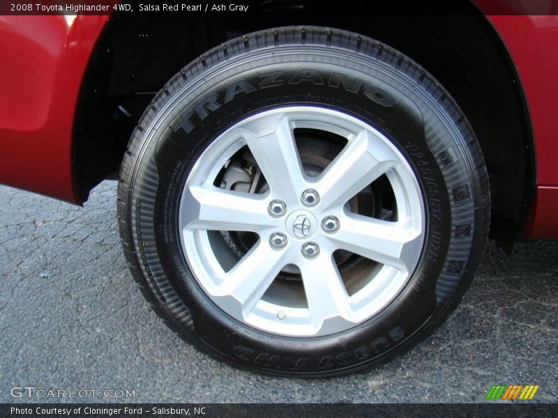 Salsa Red Pearl / Ash Gray 2008 Toyota Highlander 4WD