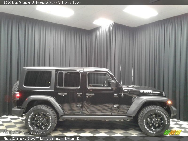 Black / Black 2020 Jeep Wrangler Unlimited Willys 4x4