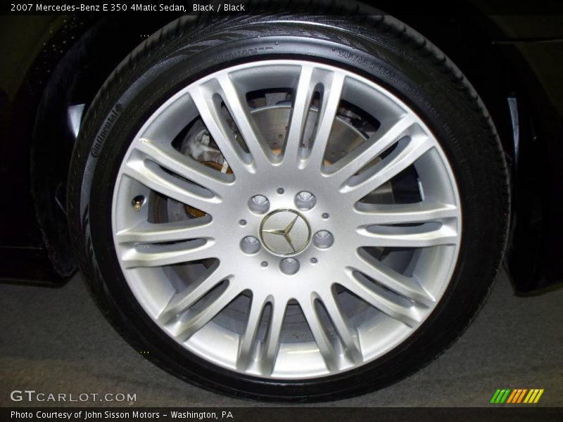 Black / Black 2007 Mercedes-Benz E 350 4Matic Sedan