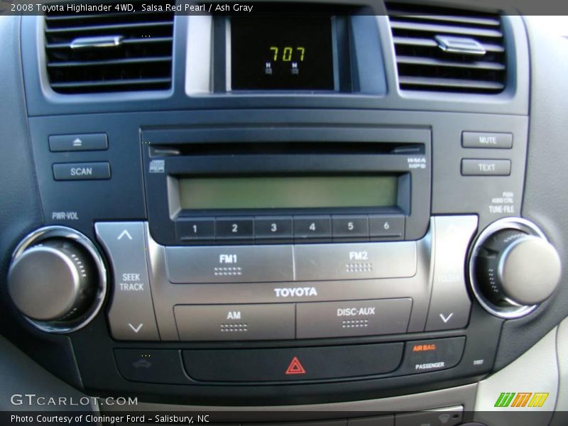 Salsa Red Pearl / Ash Gray 2008 Toyota Highlander 4WD