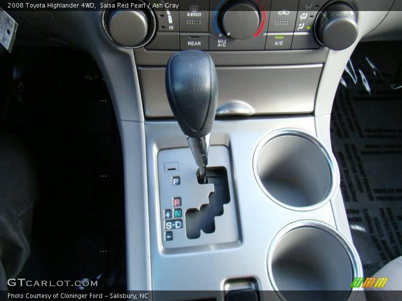 Salsa Red Pearl / Ash Gray 2008 Toyota Highlander 4WD