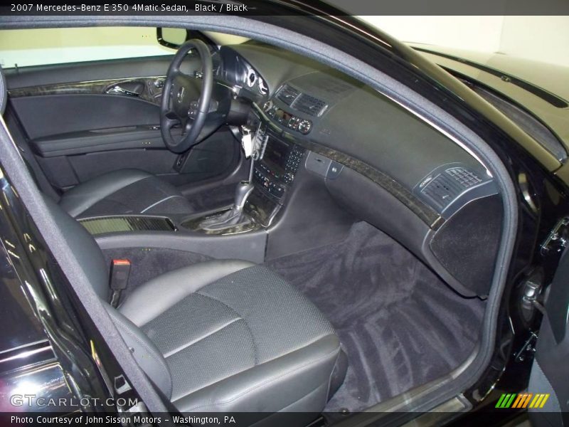 Black / Black 2007 Mercedes-Benz E 350 4Matic Sedan