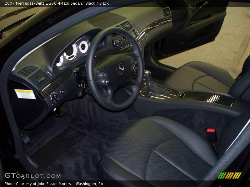 Black / Black 2007 Mercedes-Benz E 350 4Matic Sedan