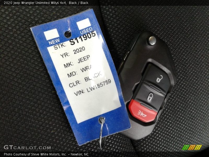 Black / Black 2020 Jeep Wrangler Unlimited Willys 4x4