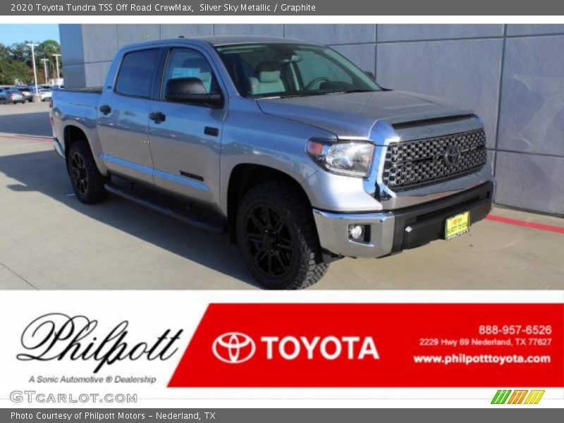 Silver Sky Metallic / Graphite 2020 Toyota Tundra TSS Off Road CrewMax