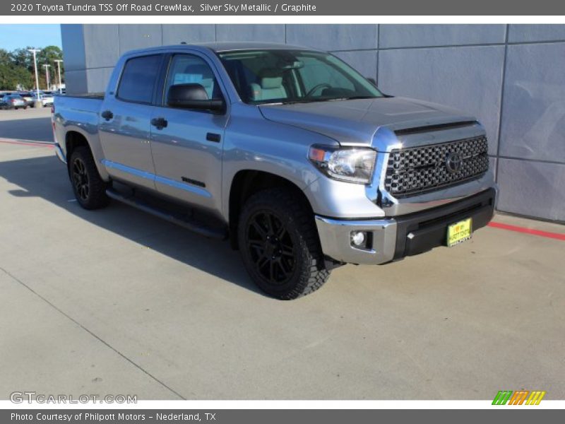 Silver Sky Metallic / Graphite 2020 Toyota Tundra TSS Off Road CrewMax