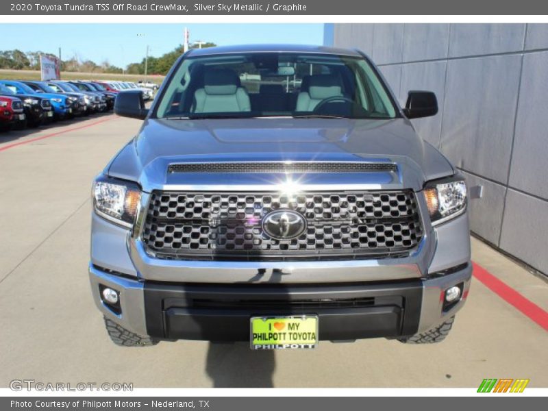 Silver Sky Metallic / Graphite 2020 Toyota Tundra TSS Off Road CrewMax