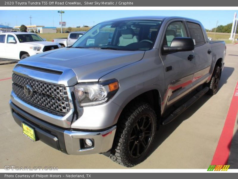 Silver Sky Metallic / Graphite 2020 Toyota Tundra TSS Off Road CrewMax