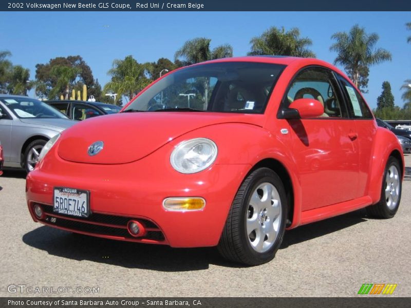 Red Uni / Cream Beige 2002 Volkswagen New Beetle GLS Coupe