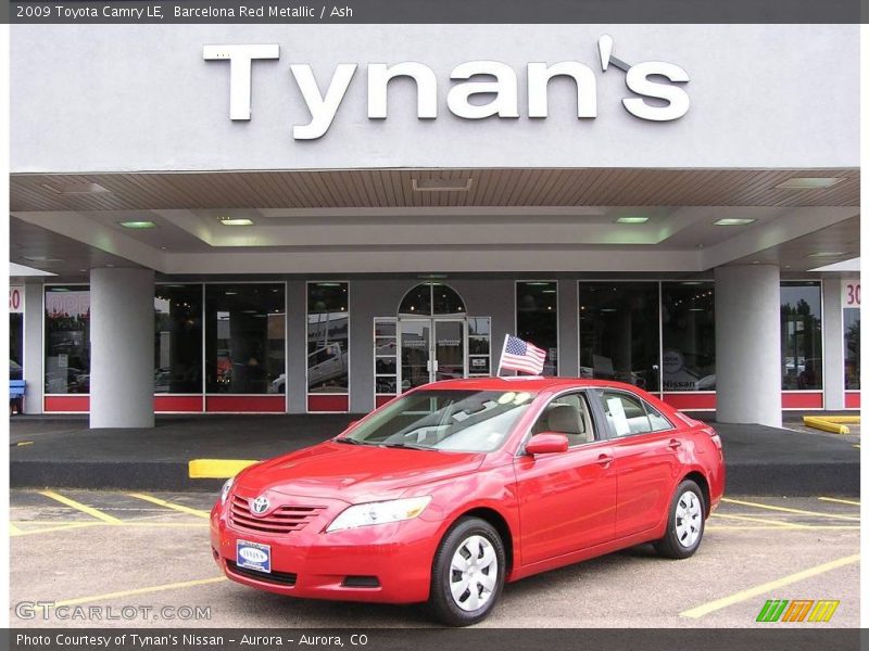 Barcelona Red Metallic / Ash 2009 Toyota Camry LE