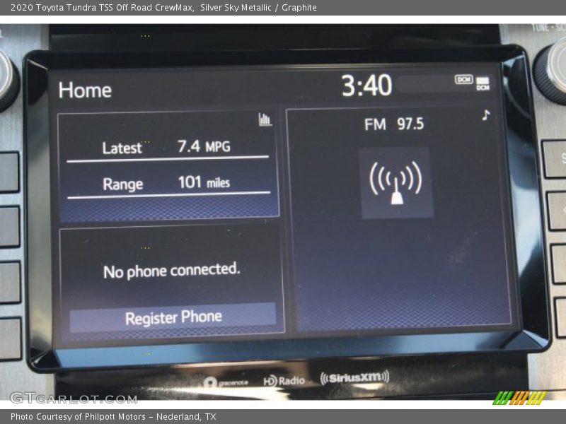 Silver Sky Metallic / Graphite 2020 Toyota Tundra TSS Off Road CrewMax