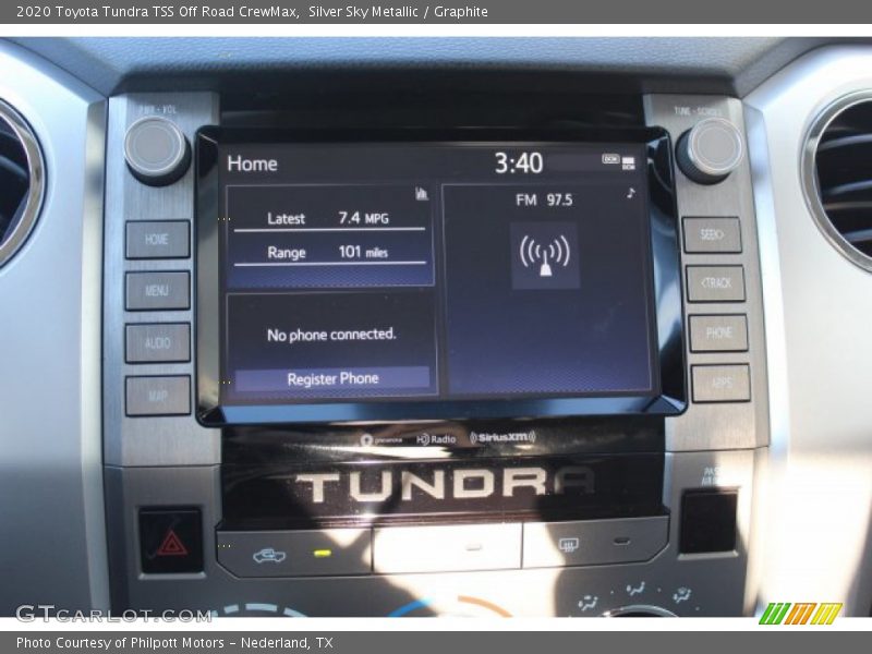 Silver Sky Metallic / Graphite 2020 Toyota Tundra TSS Off Road CrewMax