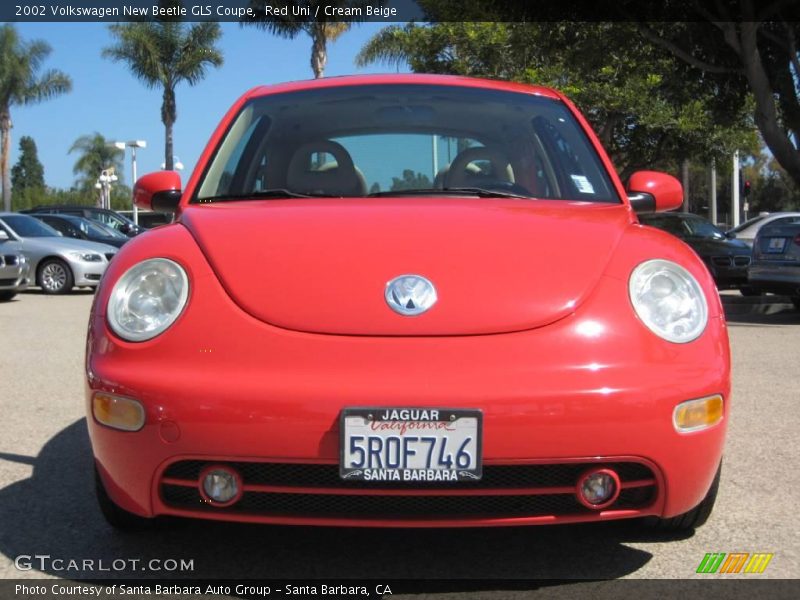 Red Uni / Cream Beige 2002 Volkswagen New Beetle GLS Coupe