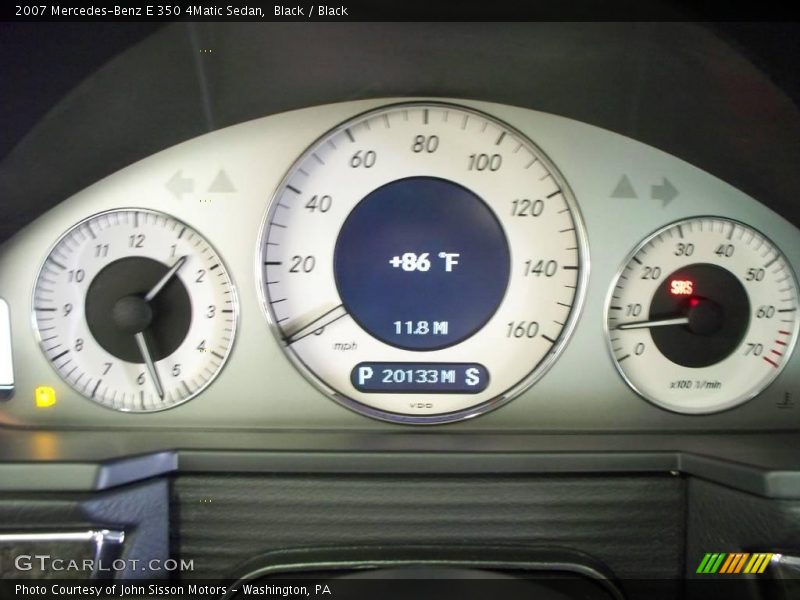 Black / Black 2007 Mercedes-Benz E 350 4Matic Sedan