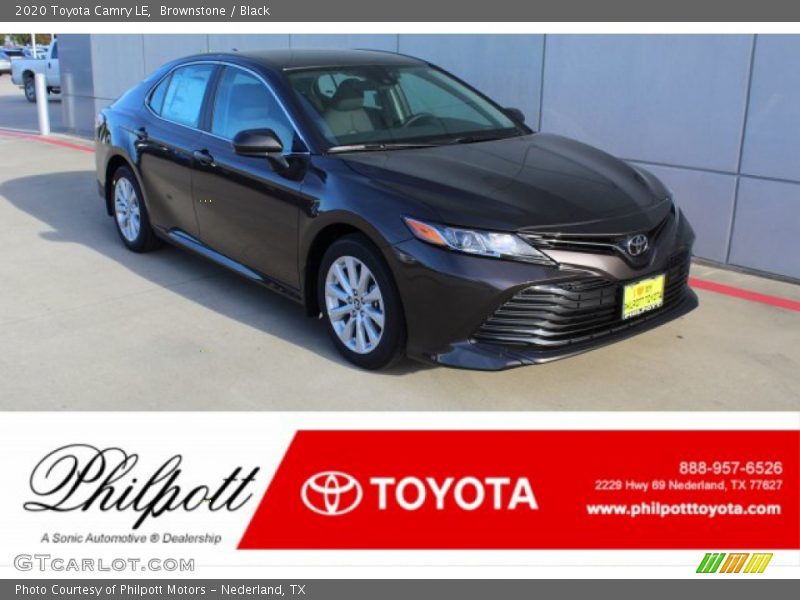 Brownstone / Black 2020 Toyota Camry LE