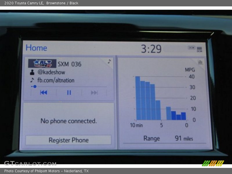 Brownstone / Black 2020 Toyota Camry LE