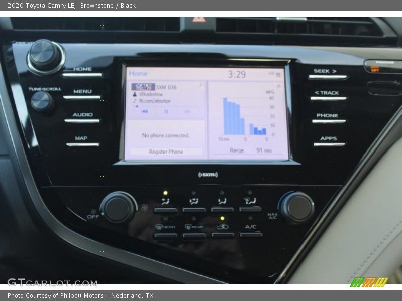 Brownstone / Black 2020 Toyota Camry LE