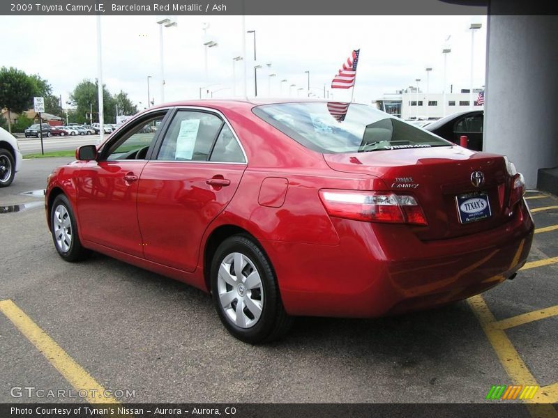 Barcelona Red Metallic / Ash 2009 Toyota Camry LE