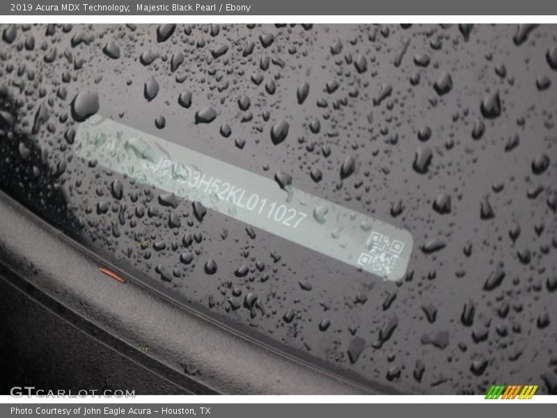Majestic Black Pearl / Ebony 2019 Acura MDX Technology
