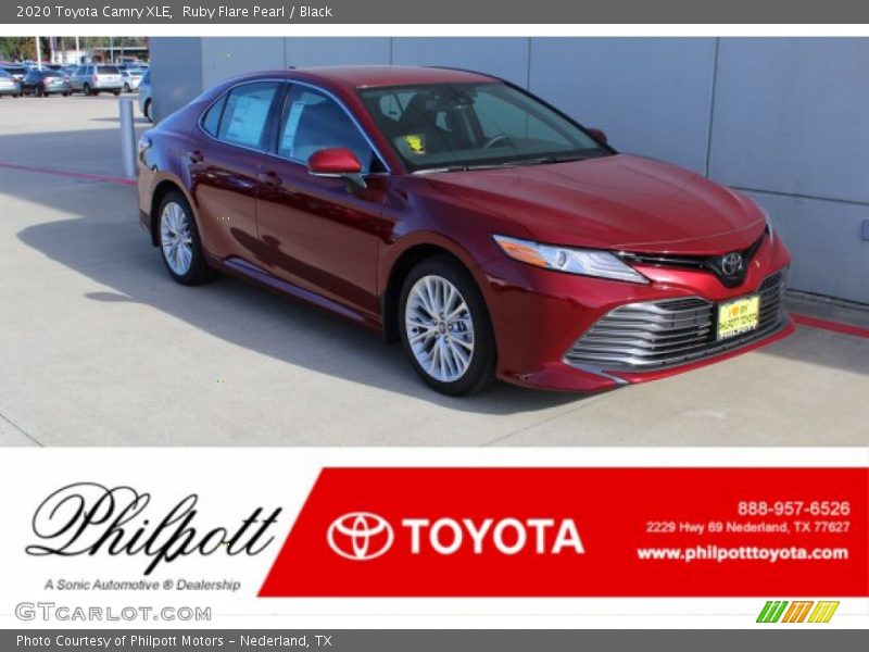 Ruby Flare Pearl / Black 2020 Toyota Camry XLE
