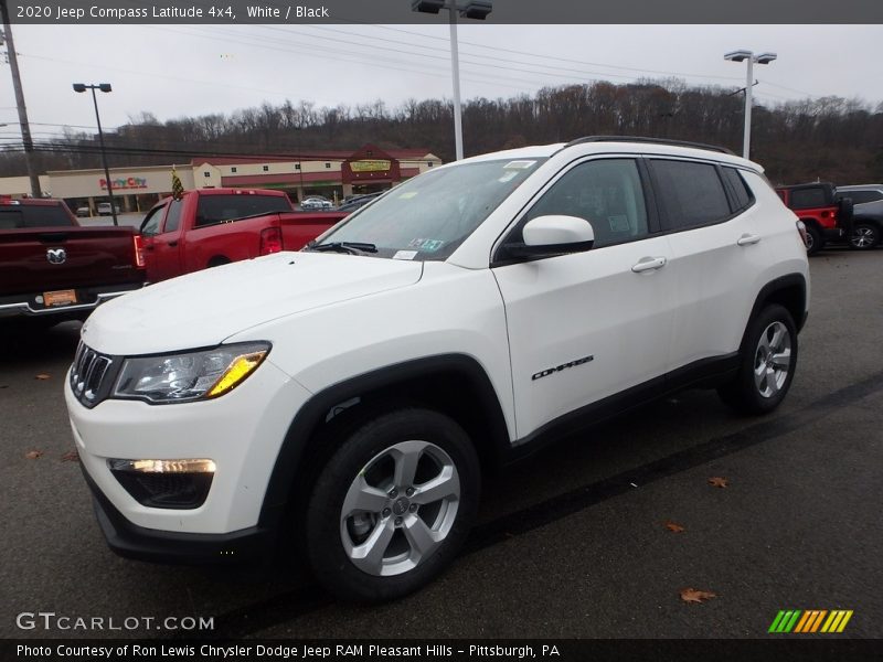 White / Black 2020 Jeep Compass Latitude 4x4