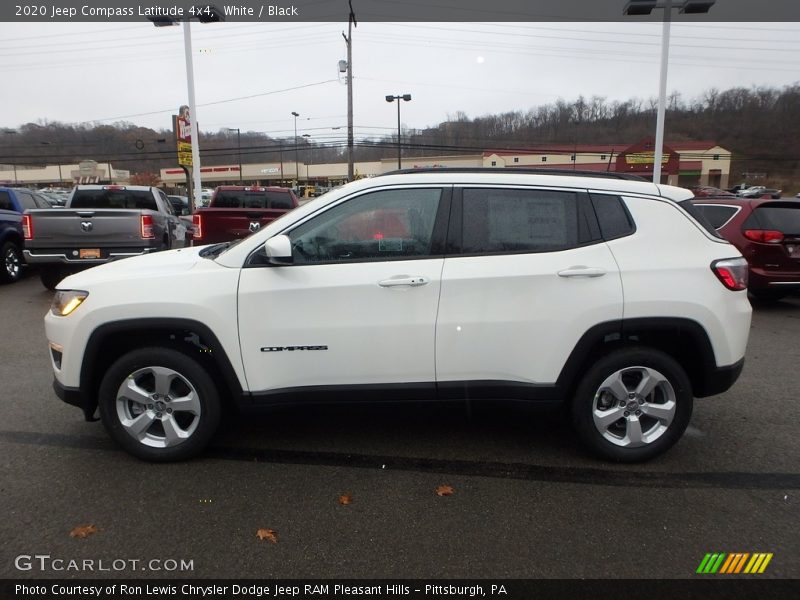 White / Black 2020 Jeep Compass Latitude 4x4