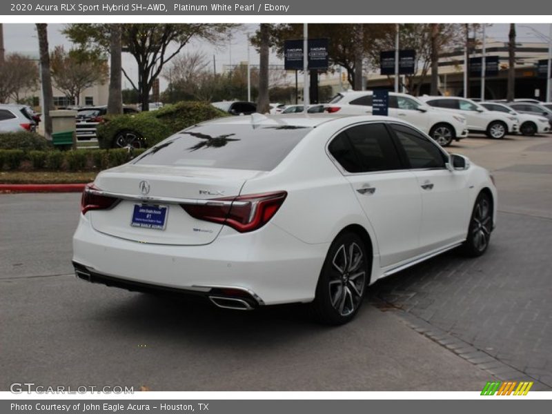 Platinum White Pearl / Ebony 2020 Acura RLX Sport Hybrid SH-AWD