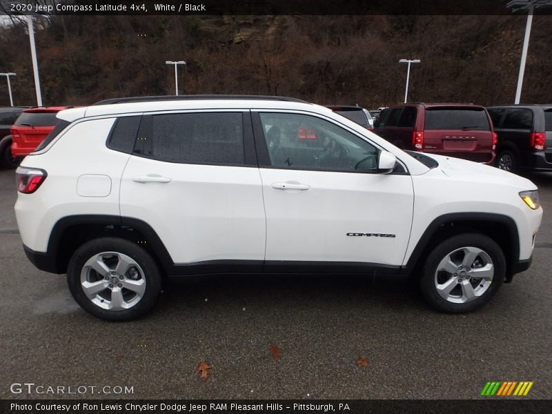 White / Black 2020 Jeep Compass Latitude 4x4