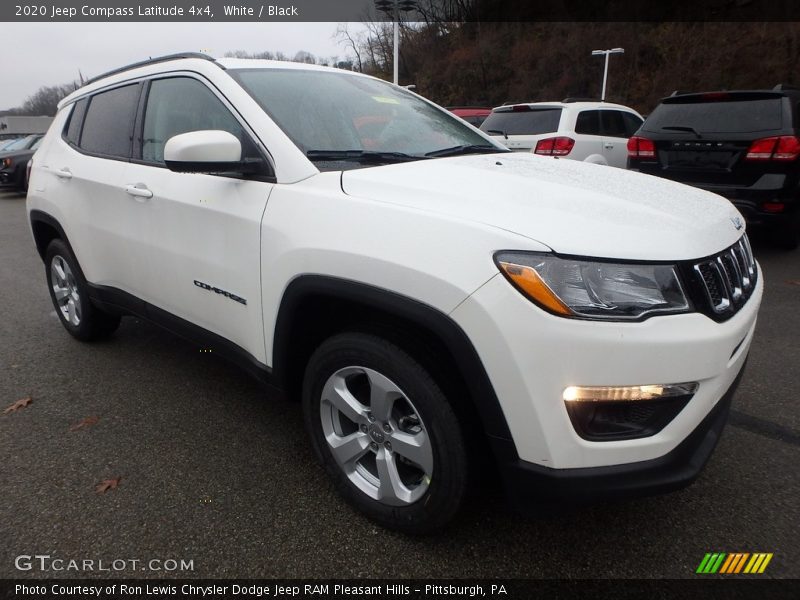 White / Black 2020 Jeep Compass Latitude 4x4