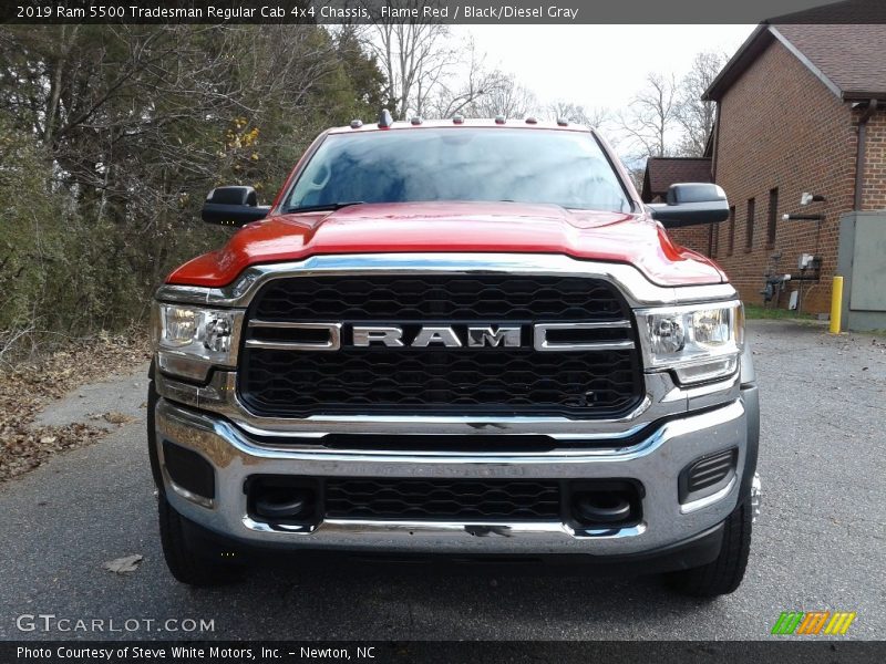 Flame Red / Black/Diesel Gray 2019 Ram 5500 Tradesman Regular Cab 4x4 Chassis