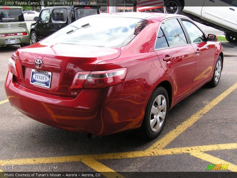 Barcelona Red Metallic / Ash 2009 Toyota Camry LE