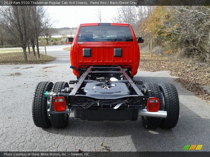 Flame Red / Black/Diesel Gray 2019 Ram 5500 Tradesman Regular Cab 4x4 Chassis
