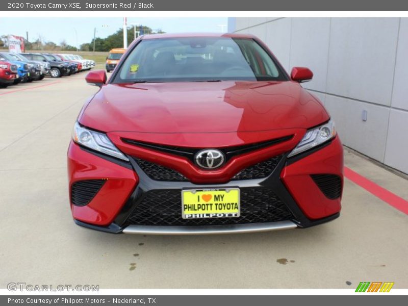 Supersonic Red / Black 2020 Toyota Camry XSE