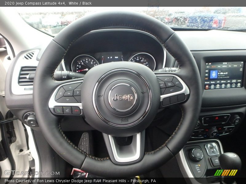 White / Black 2020 Jeep Compass Latitude 4x4