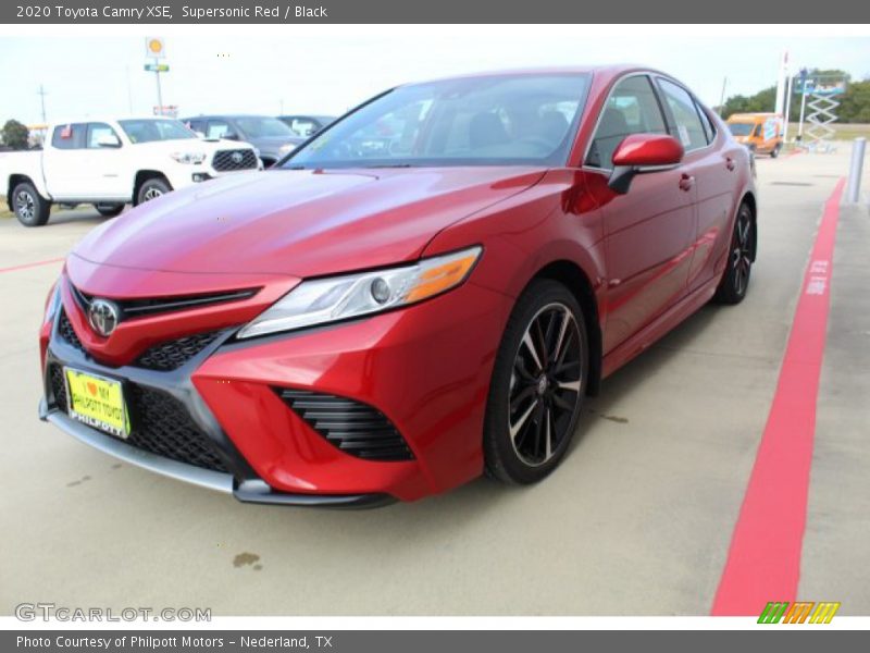 Supersonic Red / Black 2020 Toyota Camry XSE