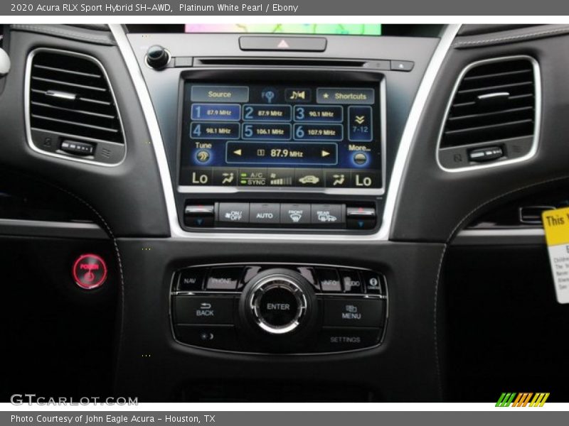 Controls of 2020 RLX Sport Hybrid SH-AWD