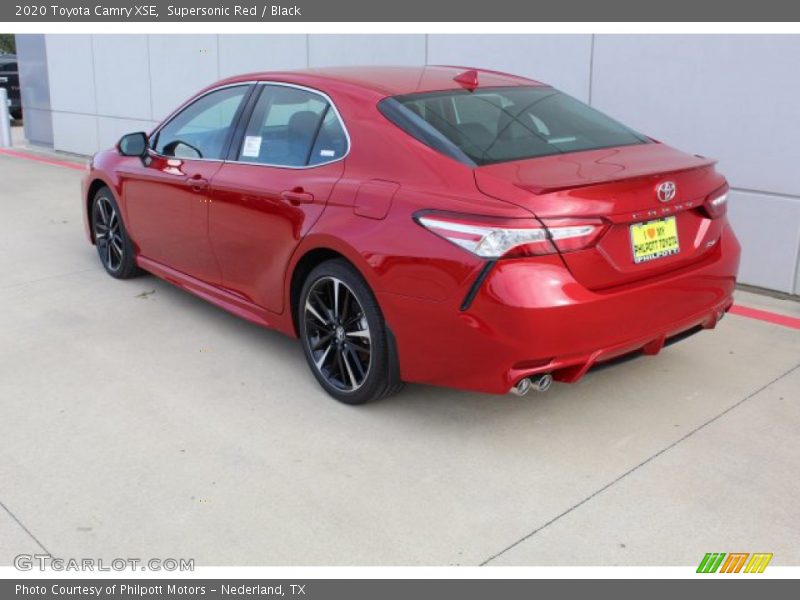 Supersonic Red / Black 2020 Toyota Camry XSE