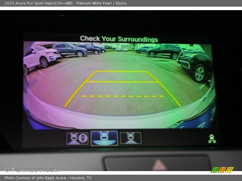 Platinum White Pearl / Ebony 2020 Acura RLX Sport Hybrid SH-AWD