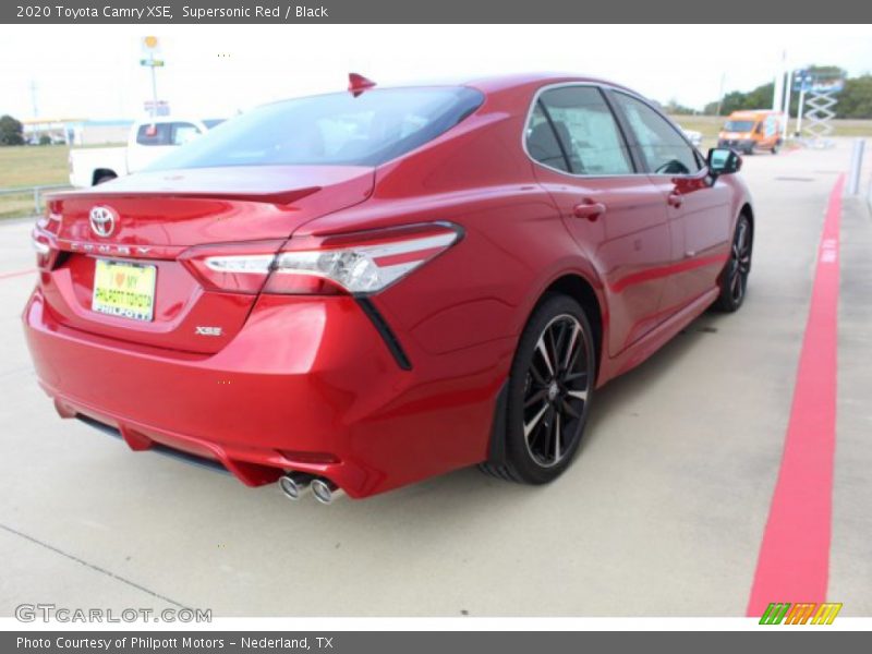 Supersonic Red / Black 2020 Toyota Camry XSE